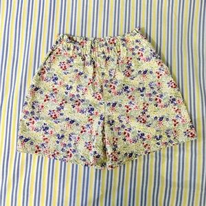 Uniqlo Floral print Shorts with pockets, 100% cotton